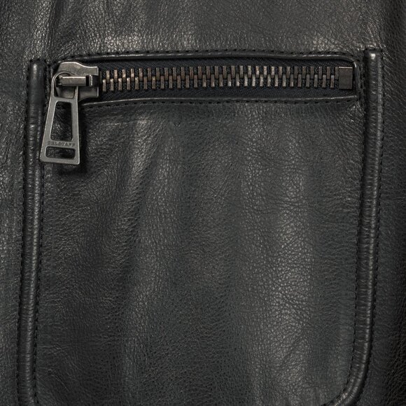 Belstaff Weybridge Black Hand Waxed Leather Quilted Moto Jacket - Picture 6 of 15